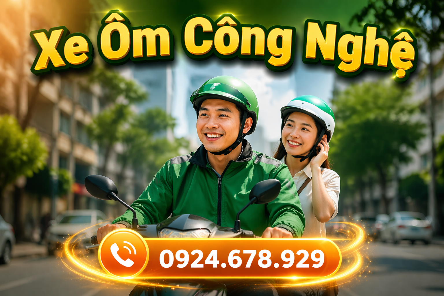 Xe ôm công nghệ hiện đại, đưa đón nhanh chóng, an toàn, giá rẻ, gọi ngay 0924.678.929 có xe liền, phục vụ 24/7 mọi nơi luôn sẵn